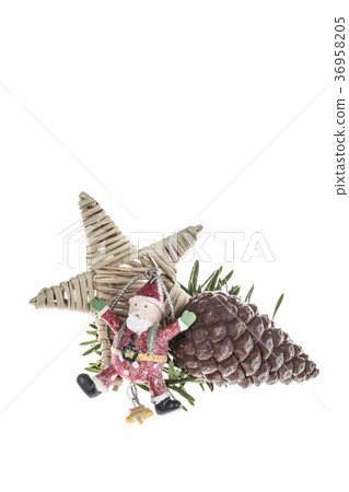 new year decoration isolated on white 36958205