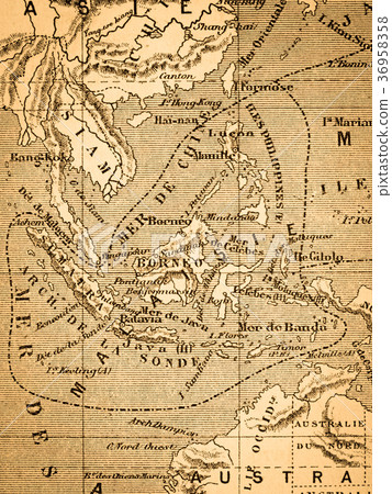 Old Map Old Map Southeast Asia 36958358