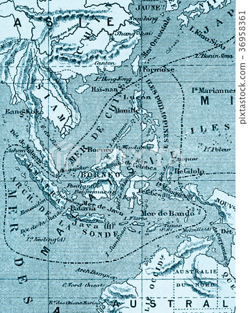 Old Map Old Map Southeast Asia 36958361