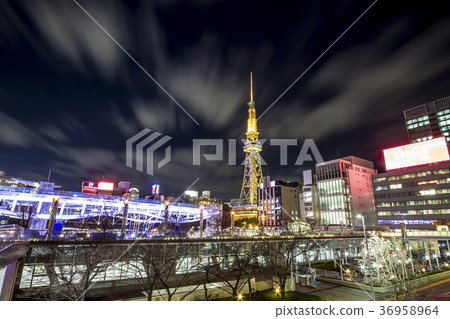Night view of Aichi Prefecture Nagoya Sakae Night view of Aichi Prefecture Nagoya Sakae 36958964