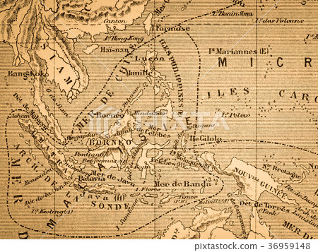 Old map Southeast Asia Old map Southeast Asia 36959148