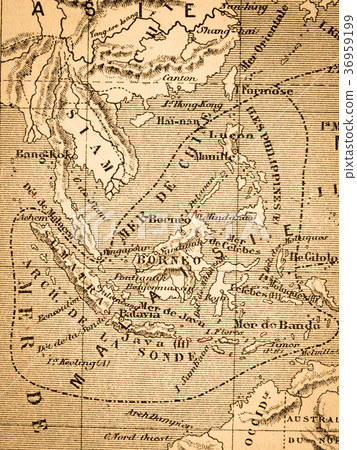 Old map Southeast Asia Old map Southeast Asia 36959199