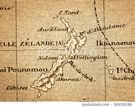 舊地圖新西蘭 36959286