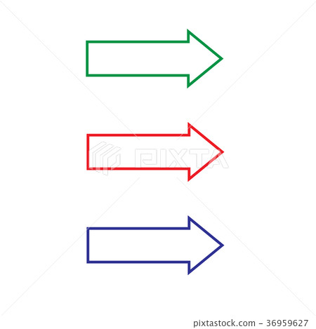 Vector of arrows isolated on a white background. - Stock Illustration ...