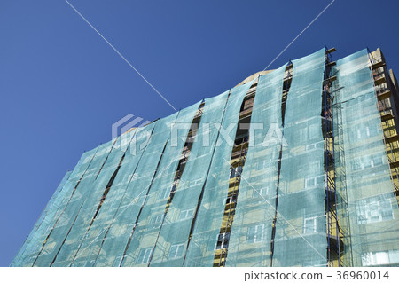 Safety net in the newly built high-rise building 36960014