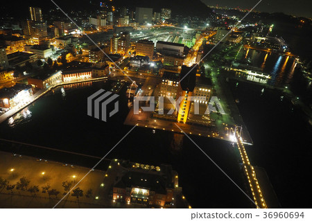 Moji口岸減速火箭的區夜視圖 36960694