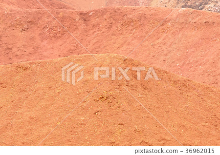 Bauxite mine raw bauxite on surface 36962015