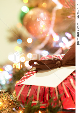 macro of gift box macro of gift box 36962626