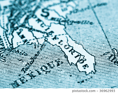 Old Map Florida Peninsula 36962993