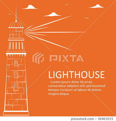 Lighthouse concept in simple style 36963035