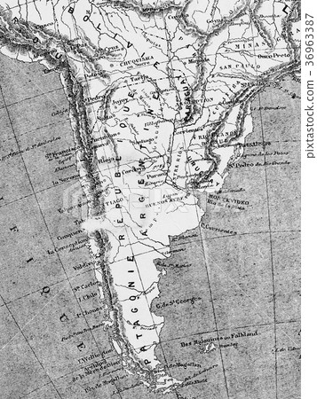 Old Map South America 36963387