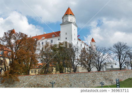 Medieval castle in Bratislava, Slovakia. Medieval castle in Bratislava, Slovakia. 36963711