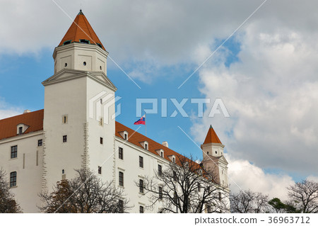 Medieval castle in Bratislava, Slovakia. Medieval castle in Bratislava, Slovakia. 36963712
