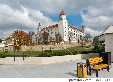 Medieval castle in Bratislava, Slovakia. Medieval castle in Bratislava, Slovakia. 36963713