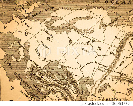 Old Map Europe Continent Old Map Europe Continent 36963722