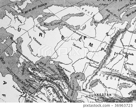 老地圖歐洲大陸 36963723