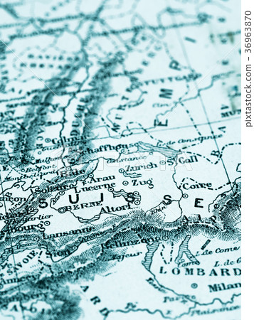 Old map Switzerland Old map Switzerland 36963870
