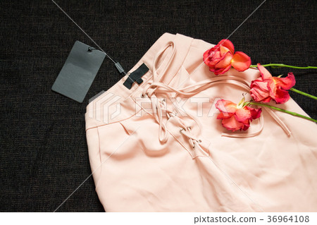 Pink trousers with drawstring 36964108