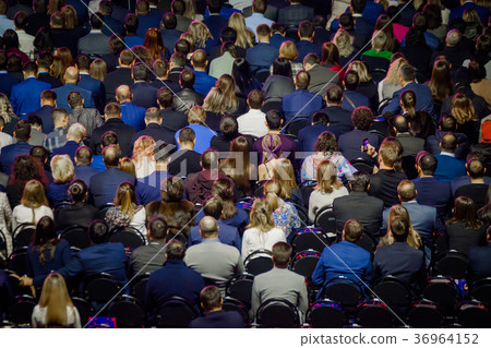People attend business conference in congress hall People attend business conference in congress hall 36964152