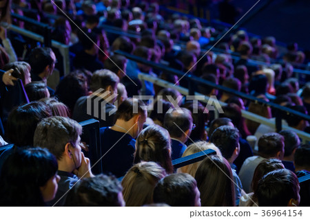 People attend business conference in congress hall People attend business conference in congress hall 36964154