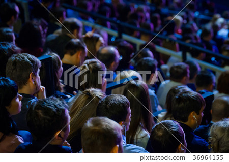 People attend business conference in congress hall People attend business conference in congress hall 36964155
