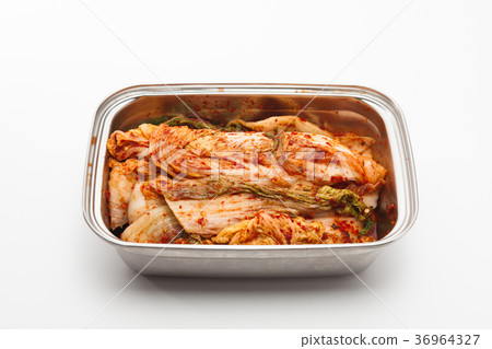 Kimchi in container isolated Kimchi in container isolated 36964327