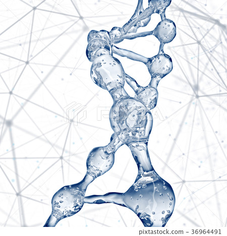 DNA molecules design illustration. DNA molecules design illustration. 36964491