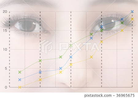Face care data graph - Stock Illustration [36965675] - PIXTA