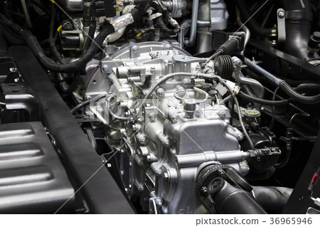 Detail of truck transmission power 36965946