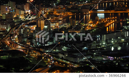 Night view of Sasebo Night view of Sasebo 36966266