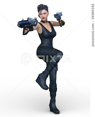 Female fighter 36966398