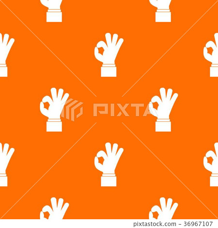 Ok gesture pattern seamless Ok gesture pattern seamless 36967107