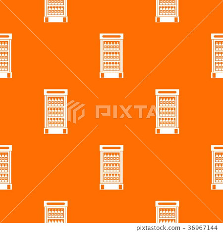 Fridge with refreshments drinks pattern seamless 36967144