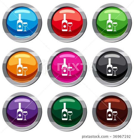 Wine and glass set 9 collection 36967192