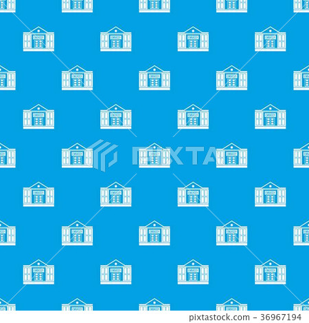 Embassy pattern seamless blue 36967194