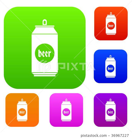Beer in aluminum cans set collection Beer in aluminum cans set collection 36967227