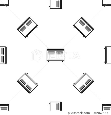 Home equipment for heating pattern seamless black Home equipment for heating pattern seamless black 36967353
