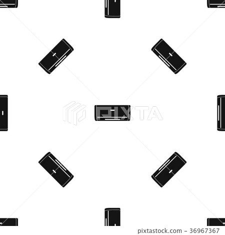 Internal unit air conditioner pattern seamless black 36967367