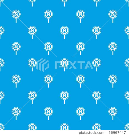 No U turn road sign pattern seamless blue No U turn road sign pattern seamless blue 36967447