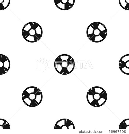 Radiation sign pattern seamless black 36967508
