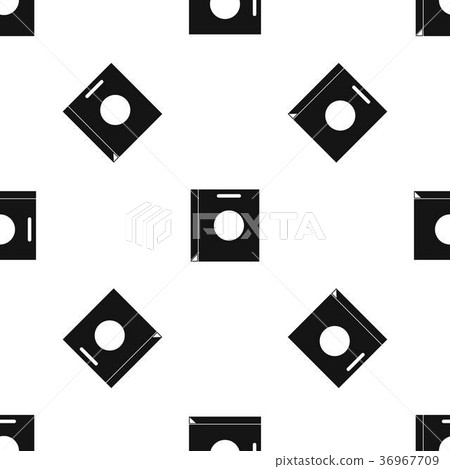 Paper bag pattern seamless black Paper bag pattern seamless black 36967709