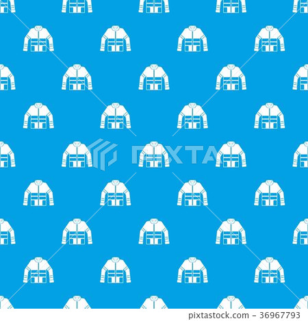 Firefighter jacket pattern seamless blue 36967793