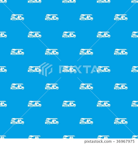 Fire engine pattern seamless blue - Stock Illustration [36967975] - PIXTA