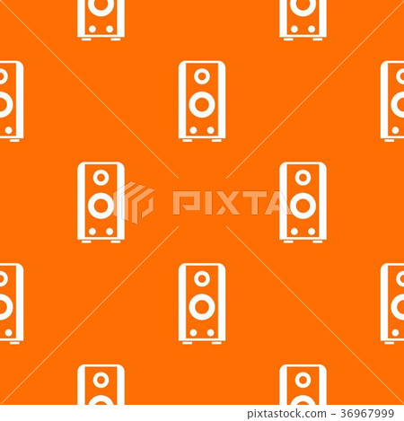 Black sound speaker pattern seamless 36967999