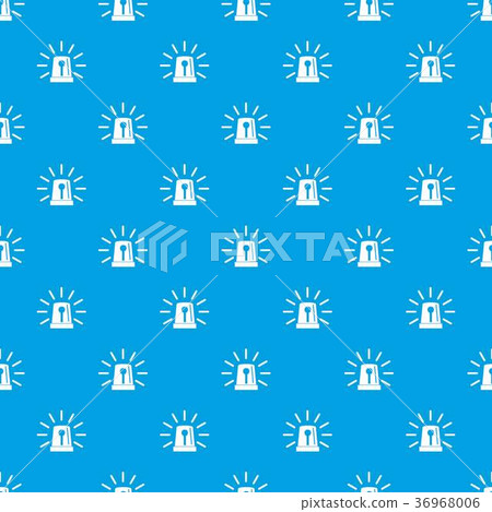 Flashing emergency light pattern seamless blue 36968006
