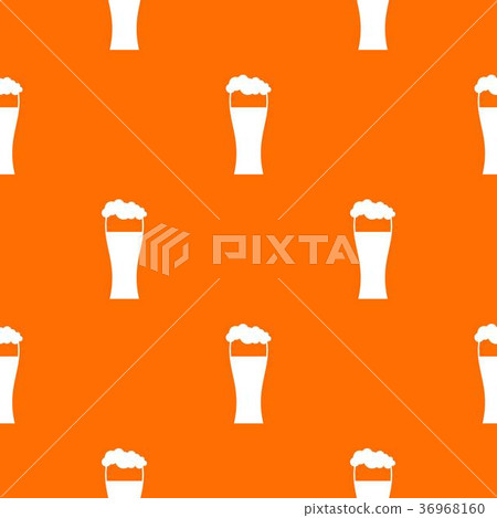 Glass of beer pattern seamless Glass of beer pattern seamless 36968160