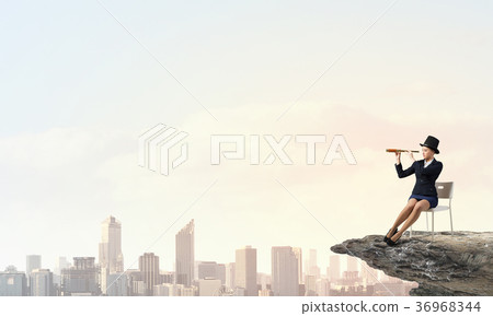 Girl in black cylinder 36968344