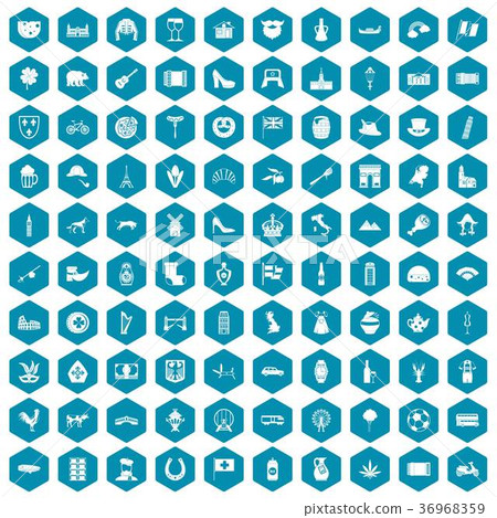 100 Europe icons sapphirine violet 100 Europe icons sapphirine violet 36968359