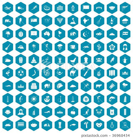 100 exotic animals icons sapphirine violet 36968434