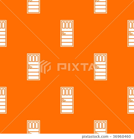 Wooden door with three glasses pattern seamless Wooden door with three glasses pattern seamless 36968460
